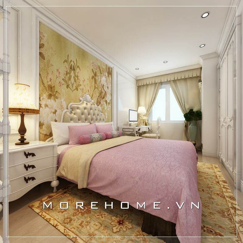 Giường ngủ bọc da đầu giường cao cấp. phần khung gỗ tự nhiên nhập khẩu phun sơn màu trắng gợi sự sang trọng, tinh tế cho cả không gian phòng ngủ